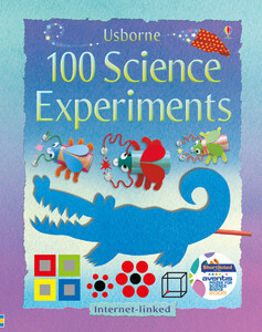 Книги с логическими заданиями: 100 science experiments - мягкая обложка [Usborne]