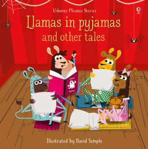 Обучение чтению, азбуке: Llamas in pyjamas and other tales + CD [Usborne]