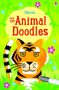 Книги про тварин: Over 100 Animal Doodles