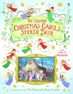 Альбомы с наклейками: Christmas Carols Sticker Book [Usborne]
