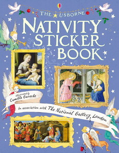 Книги для детей: Nativity Sticker Book [Usborne]