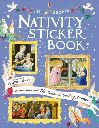 Альбомы с наклейками: Nativity Sticker Book [Usborne]