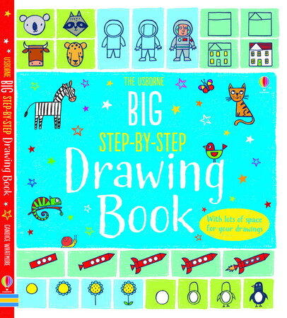 Книги для детей: Big step-by-step drawing book