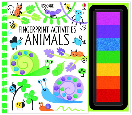 Книги про тварин: Fingerprint Activities: Animals [Usborne]