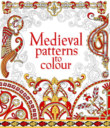 Для середнього шкільного віку: Medieval Patterns to Colour
