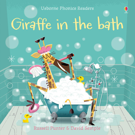 Художні книги: Giraffe in the bath [Usborne]