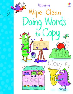 Книги для дітей: Wipe-clean Doing Words to Copy