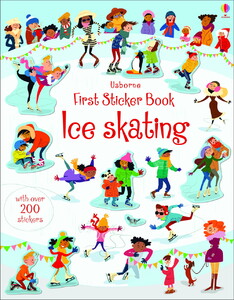 Альбомы с наклейками: First Sticker Book Ice Skating