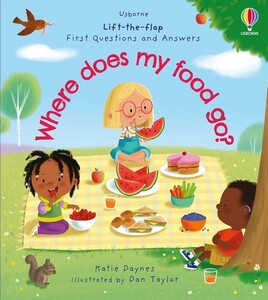 Книги про людське тіло: First Questions and Answers: Where does my food go? [Usborne]