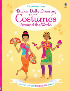 Книги для дітей: Sticker Dolly Dressing Costumes Around the World [Usborne]
