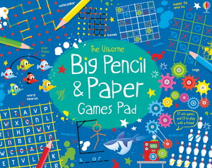 Книги для дітей: Big pencil and paper games pad