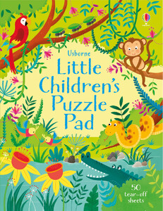 Развивающие книги: Little childrens puzzle pad [Usborne]