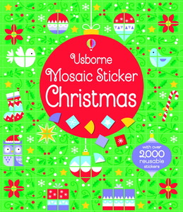 Книги для дітей: Mosaic Sticker Christmas