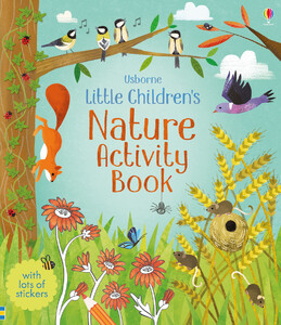 Книги с логическими заданиями: Little childrens nature activity book [Usborne]