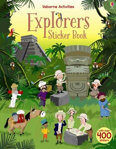 Книги для детей: Explorers Sticker Book