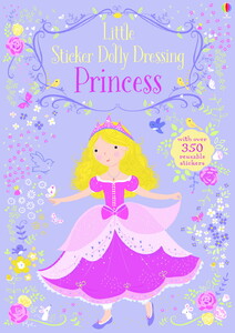 Книги для детей: Little Sticker Dolly Dressing Princess [Usborne]