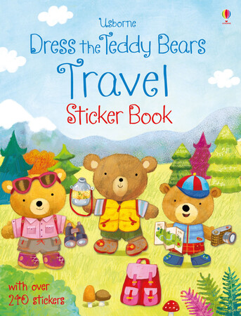 Альбомы с наклейками: Dress the teddy bears travel sticker book