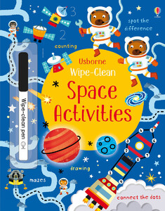 Книги для дітей: Wipe-clean space activities [Usborne]