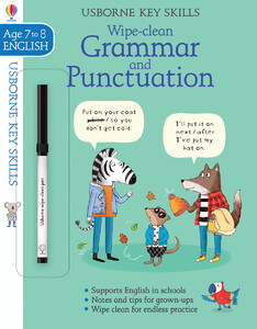 Книги для дітей: Wipe-clean grammar and punctuation 7-8 [Usborne]