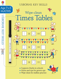 Обучение счёту и математике: Wipe-clean times tables 7-8