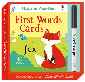 Книги для детей: Wipe-clean first words cards