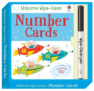 Навчання письма: Wipe-clean number cards