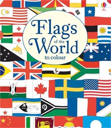 Книги для дітей: Flags of the world to colour [Usborne]