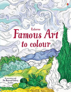 Малювання, розмальовки: Famous art to colour [Usborne]