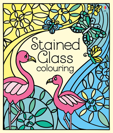 Рисование, раскраски: Stained glass colouring [Usborne]