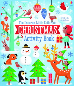 Альбомы с наклейками: Little Children's Christmas Activity Book [Usborne]