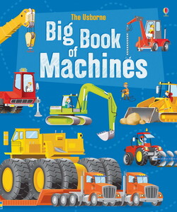 Книги для детей: Big book of machines [Usborne]