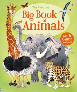 Книги для дітей: Big book of animals [Usborne]