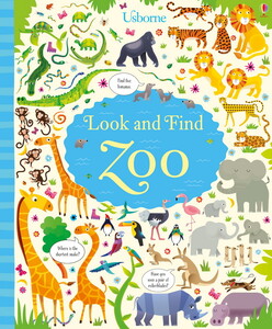 Книги для детей: Look and find zoo [Usborne]