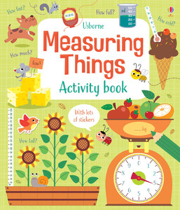 Альбомы с наклейками: Measuring things activity book [Usborne]