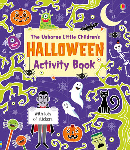 Развивающие книги: Little childrens Halloween activity book [Usborne]