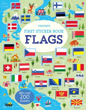 Альбоми з наклейками: First sticker book flags