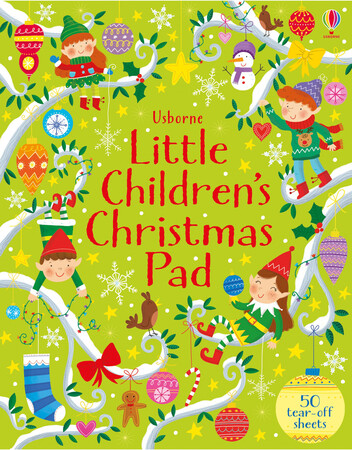 Книги с логическими заданиями: Little childrens Christmas pad [Usborne]