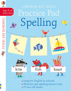 Навчання читанню, абетці: Spelling practice pad 5-6