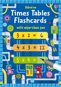 Навчання лічбі та математиці: Times tables flash cards [Usborne]