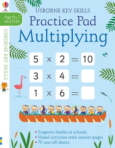 Розвивальні книги: Multiplying practice pad 6-7 [Usborne]