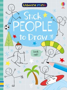 Пізнавальні книги: Stick people to draw [Usborne]