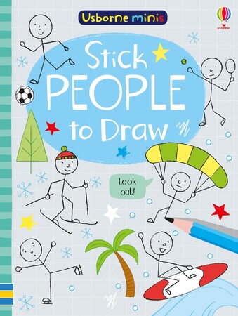 Рисование, раскраски: Stick people to draw [Usborne]