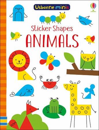 Для младшего школьного возраста: Sticker shapes animals
