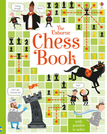 Книги с логическими заданиями: The Usborne chess book – with puzzles