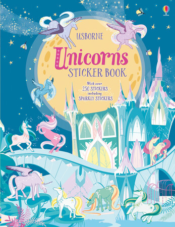 Альбомы с наклейками: Unicorns sticker book [Usborne]
