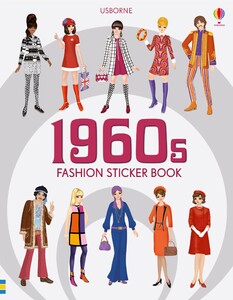 Книги для дітей: 1960s fashion sticker book [Usborne]