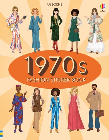 Альбомы с наклейками: 1970s fashion sticker book [Usborne]