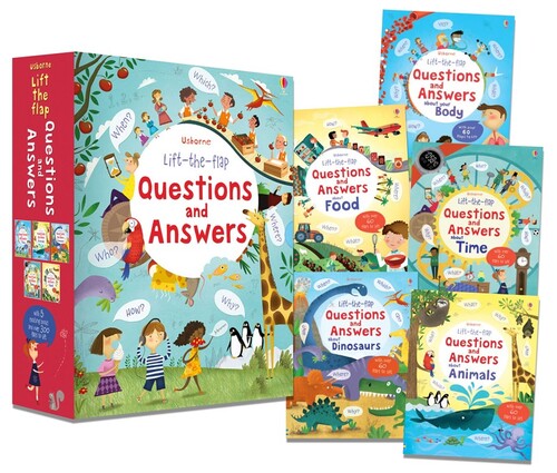 Для молодшого шкільного віку: LIFT-THE-FLAP QUESTIONS AND ANSWERS - 5 книг в комплекте