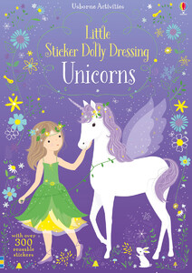 Альбоми з наклейками: Unicorns - Little sticker dolly dressing [Usborne]
