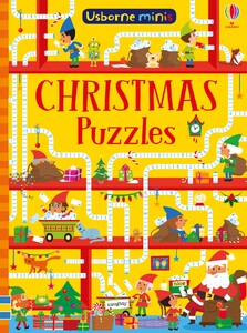 Книги с логическими заданиями: Christmas puzzles [Usborne]